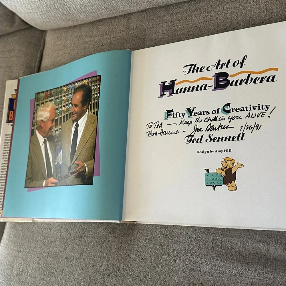 Vintage The Art of Hanna-Barbera Book-signed by both original artists